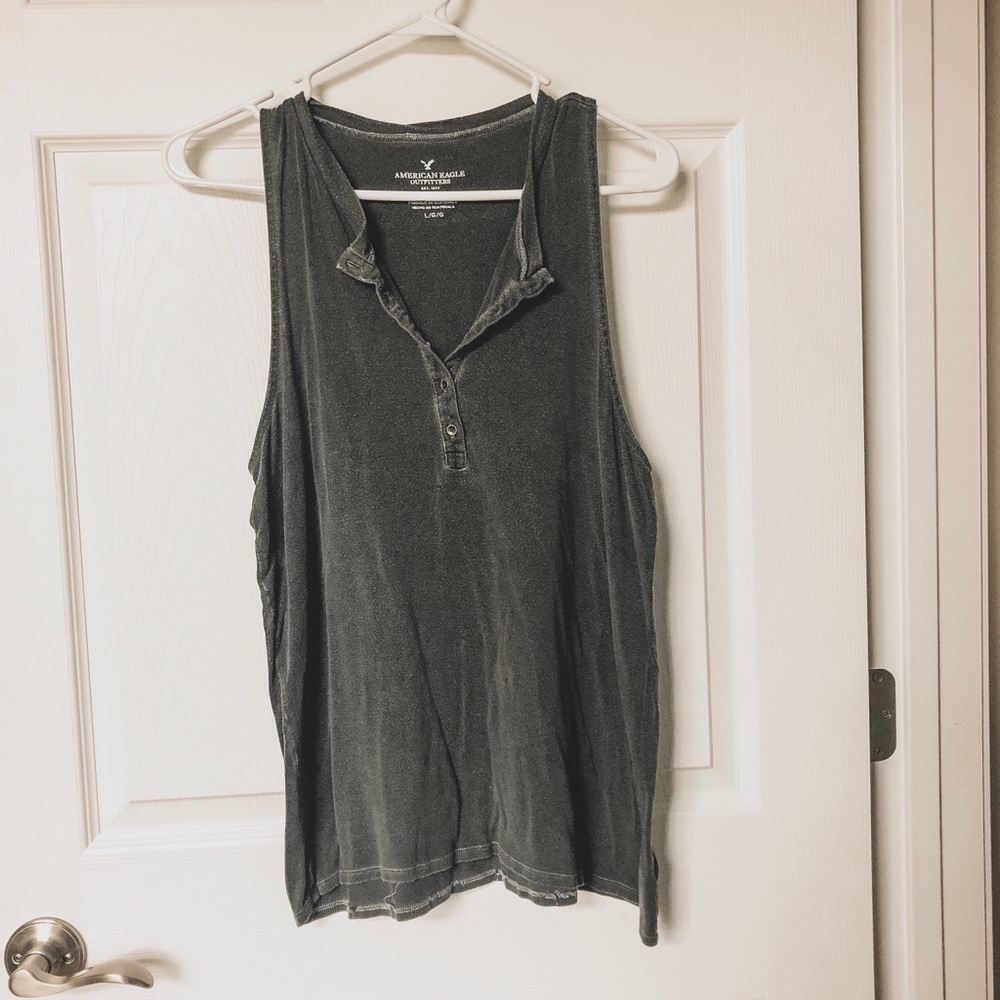 american eagle button up tank !!!